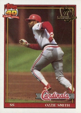 1991 Topps Desert Shield Ozzie Smith #130 Baseball Card
