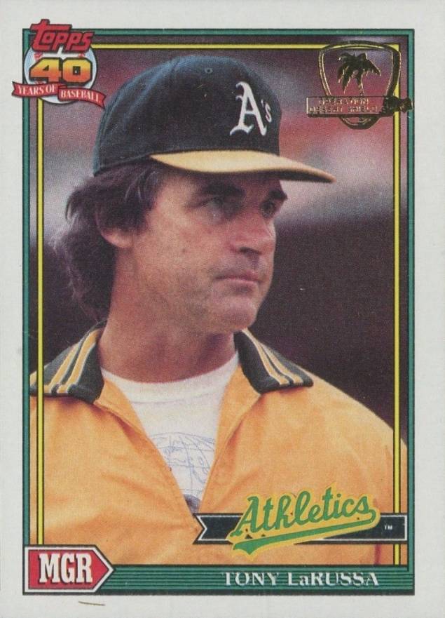 1991 Topps Desert Shield Tony La Russa #171 Baseball Card