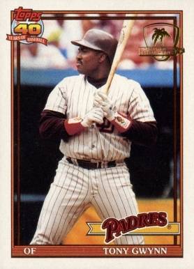 1991 Topps Desert Shield Tony Gwynn #180 Baseball Card