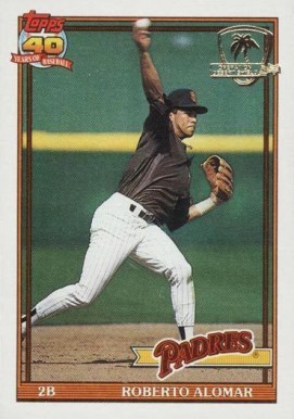 1991 Topps Desert Shield Roberto Alomar #315 Baseball Card