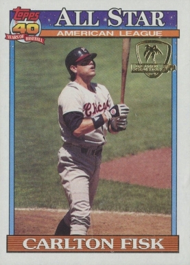 1991 Topps Desert Shield Carlton Fisk #393 Baseball Card