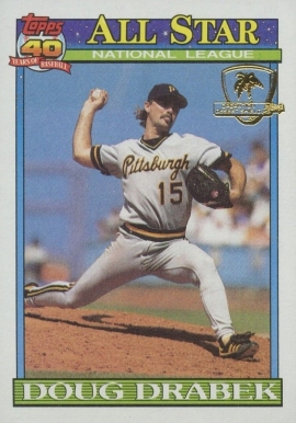 1991 Topps Desert Shield Doug Drabek #405 Baseball Card