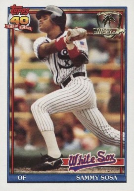 1991 Topps Desert Shield Sammy Sosa #414 Baseball Card