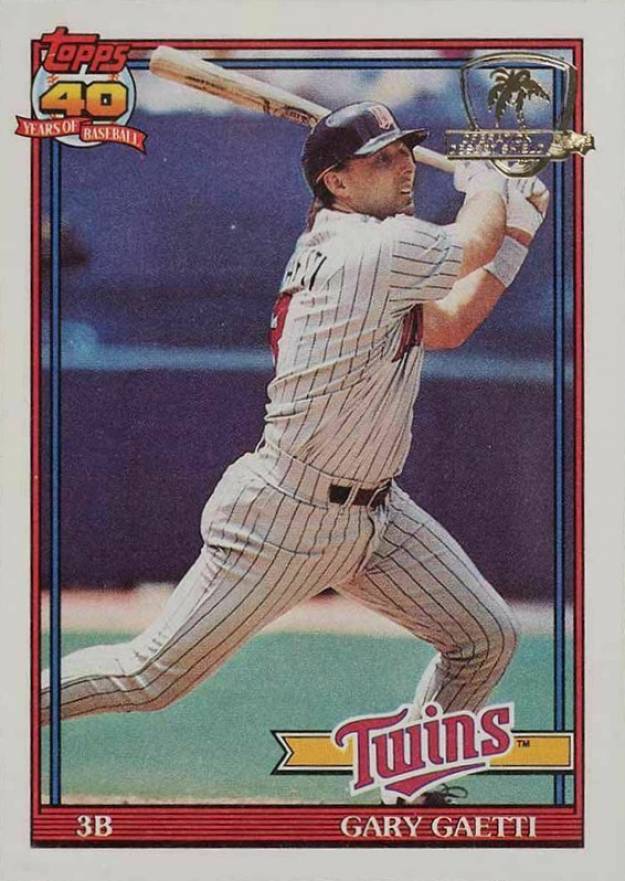 1991 Topps Desert Shield Gary Gaetti #430 Baseball Card