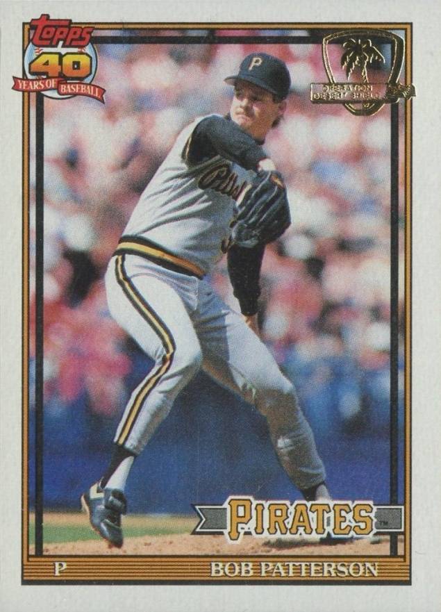 1991 Topps Desert Shield Bob Patterson #479 Baseball Card