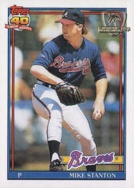 1991 Topps Desert Shield Michael Stanton #514 Baseball Card