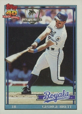 1991 Topps Desert Shield George Brett #540 Baseball Card