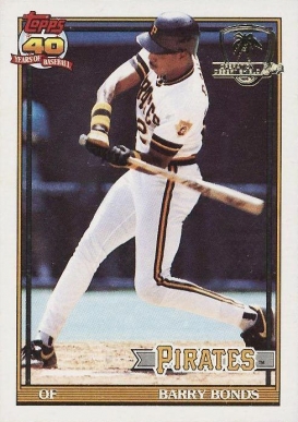 1991 Topps Desert Shield Barry Bonds #570 Baseball Card