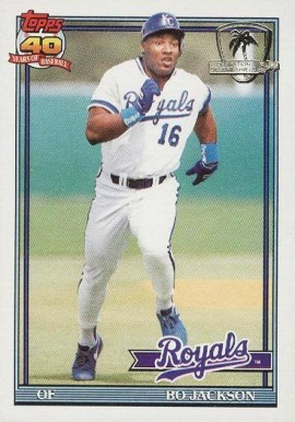 1991 Topps Desert Shield Bo Jackson #600 Baseball Card