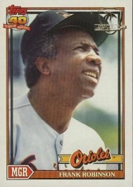 1991 Topps Desert Shield Frank Robinson #639 Baseball Card