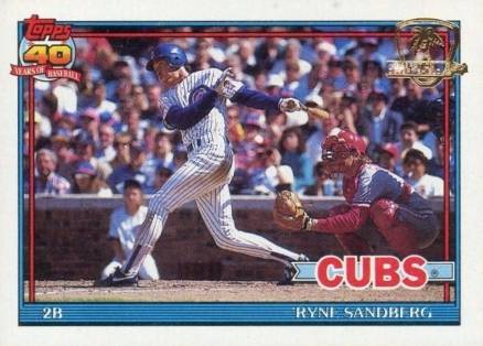 1991 Topps Desert Shield Ryne Sandberg #740 Baseball Card