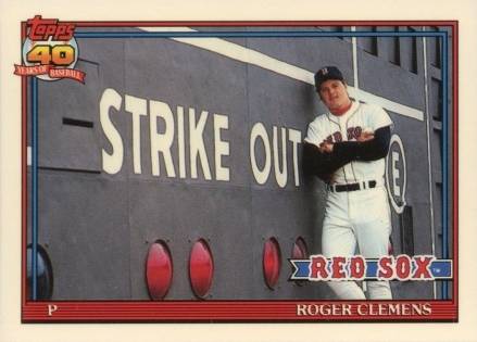 1991 Topps Tiffany Roger Clemens #530 Baseball Card
