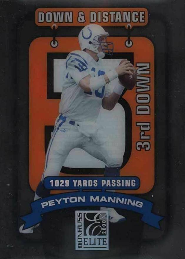 2000 Donruss Elite Down and Distance Peyton Manning #4D3 Football Card