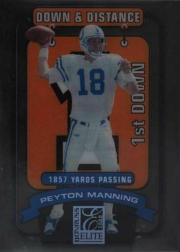 2000 Donruss Elite Down and Distance Peyton Manning #4D1 Football Card