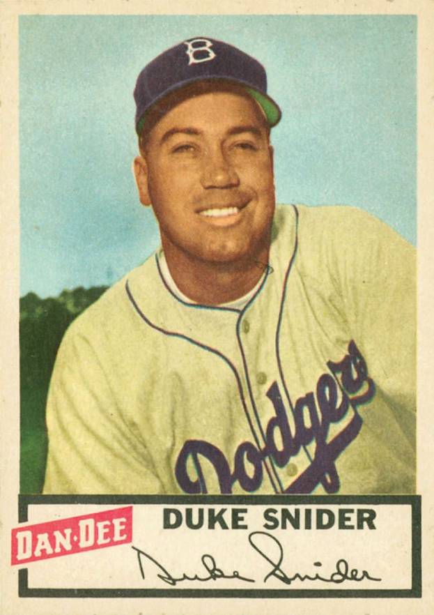 1954 Dan-Dee Potato Chips Duke Snider #24 Baseball Card
