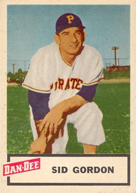 1954 Dan-Dee Potato Chips Sid Gordon #9 Baseball Card