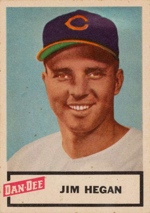1954 Dan-Dee Potato Chips Jim Hegan #10 Baseball Card