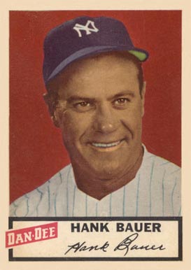 1954 Dan-Dee Potato Chips Hank Bauer #2 Baseball Card