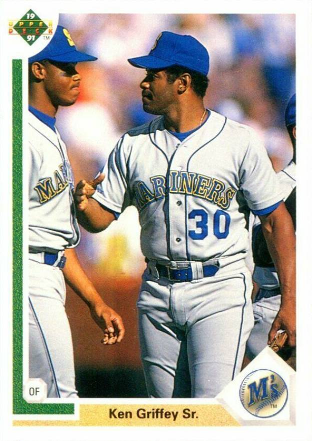 1991 Upper Deck Ken Griffey Sr. & Jr. #572 Baseball Card