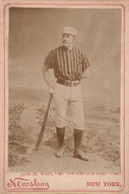 1895 Newsboy Cabinets John M. Ward, Capt. New York B. B. Club #587 Baseball Card