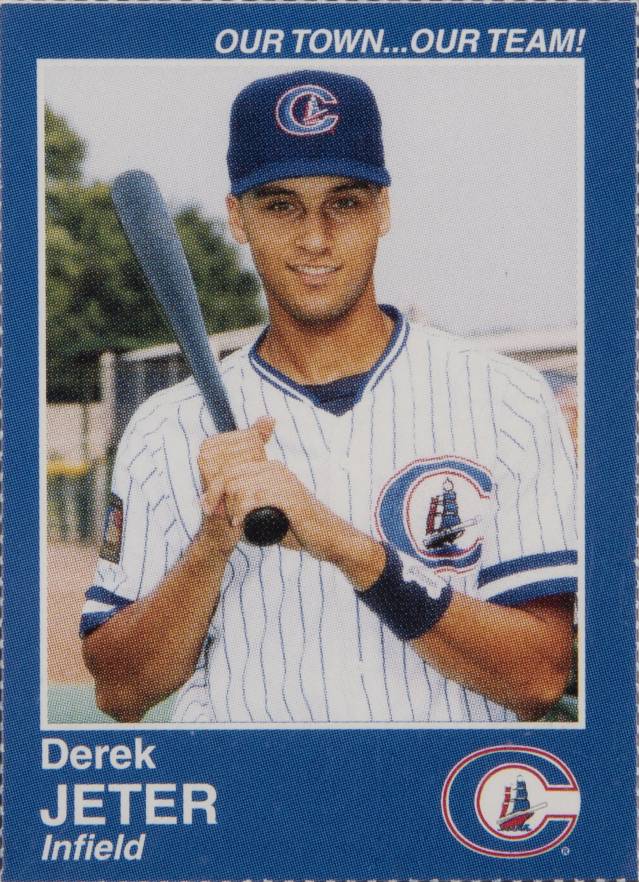 1995 Columbus Clippers Yearbook Derek Jeter # Baseball Card