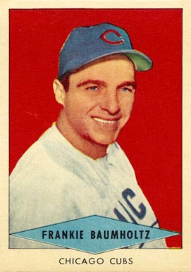 1954 Red Heart Dog Food Frankie Baumholtz #2 Baseball Card