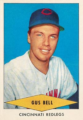 1954 Red Heart Dog Food Gus Bell #3 Baseball Card