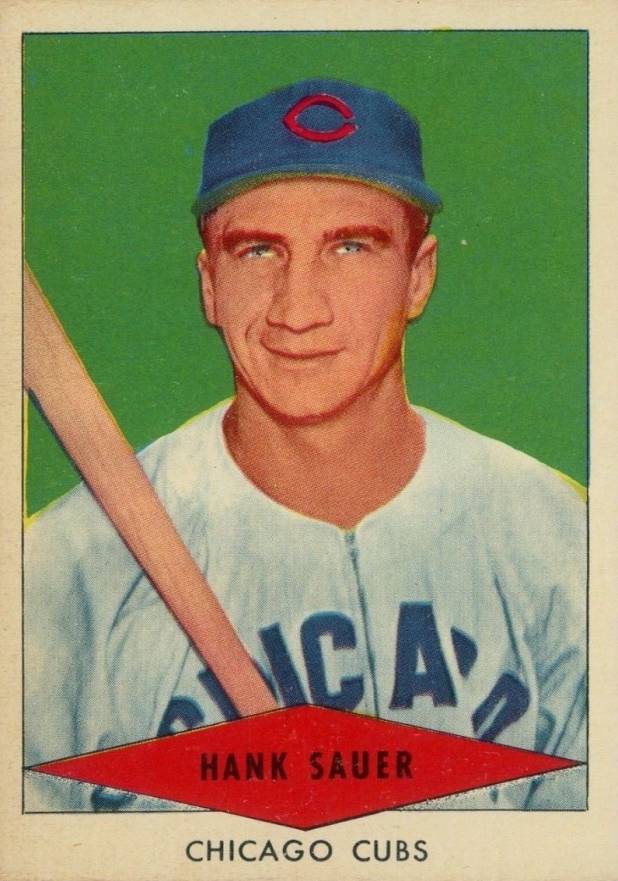 1954 Red Heart Dog Food Hank Sauer #26 Baseball Card