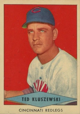 1954 Red Heart Dog Food Ted Kluszewski #13 Baseball Card