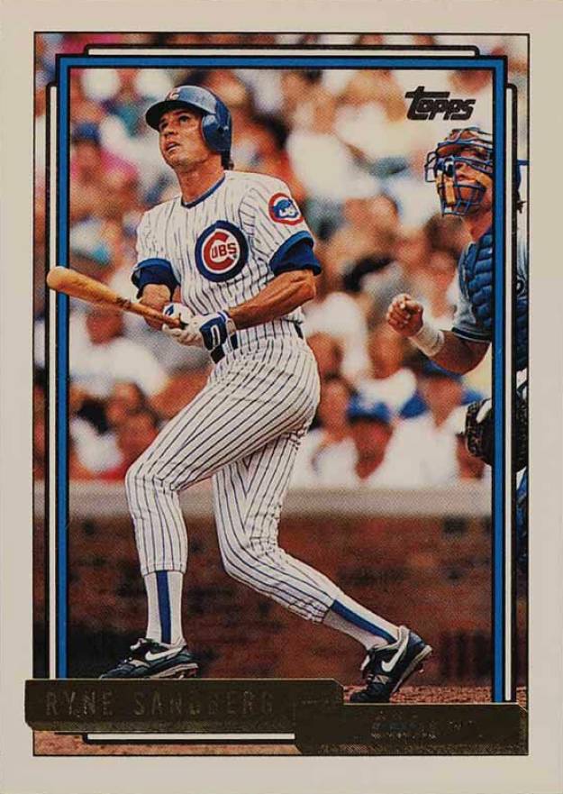 1992 Topps Gold Ryne Sandberg #110 Baseball Card