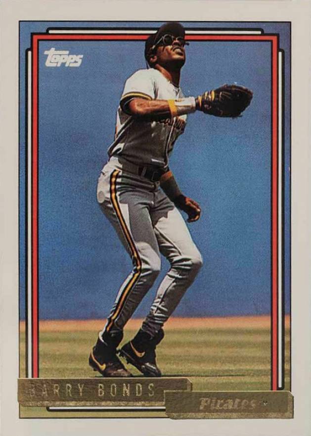 1992 Topps Gold Barry Bonds #380 Baseball Card