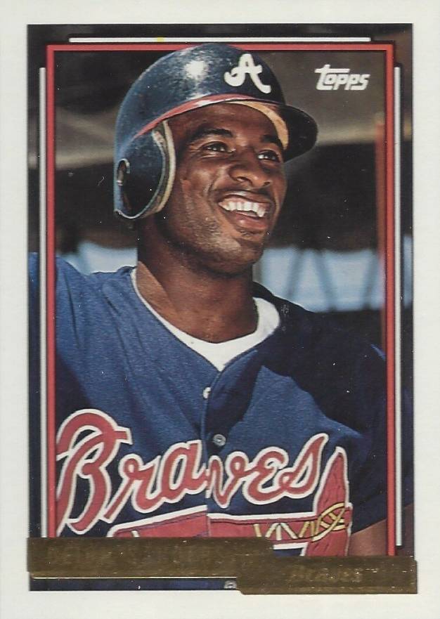 1992 Topps Gold Deion Sanders #645 Baseball Card