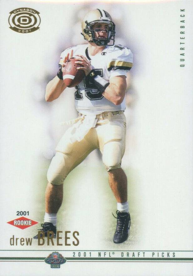 2001 Pacific Dynagon Drew Brees #102 Football Card