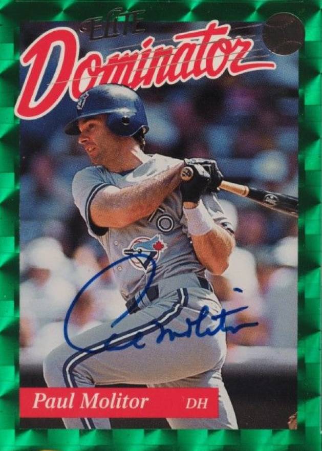 1993 Donruss Elite Dominator Paul Molitor #18 Baseball Card