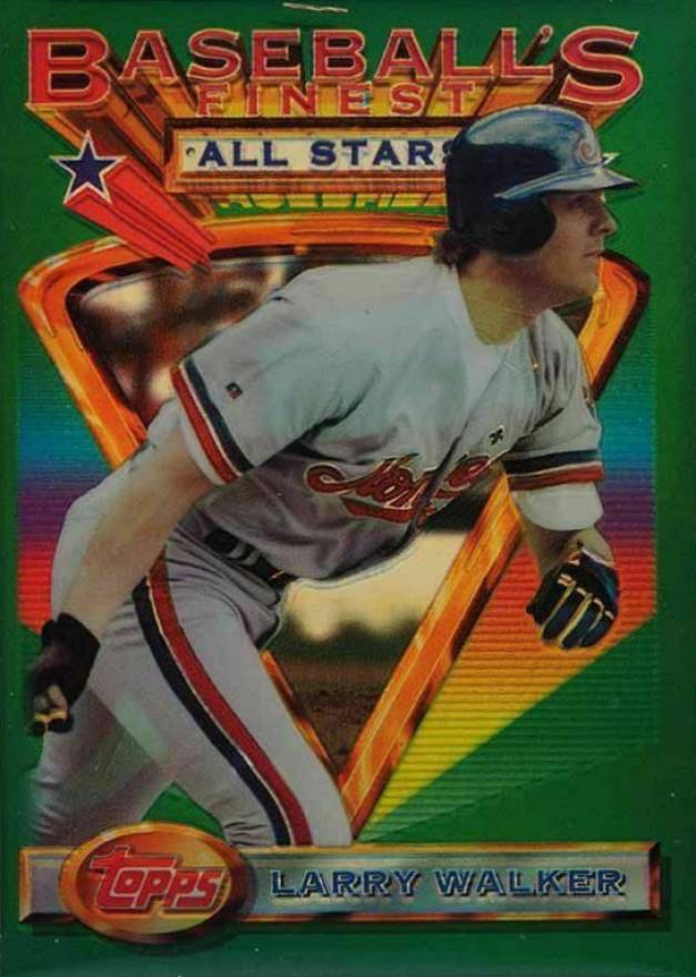1993 Finest Larry Walker #97 Baseball Card