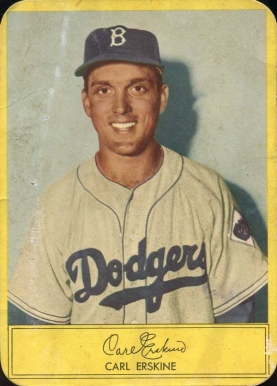 1954 Stahl-Meyer Franks Carl Erskine # Baseball Card