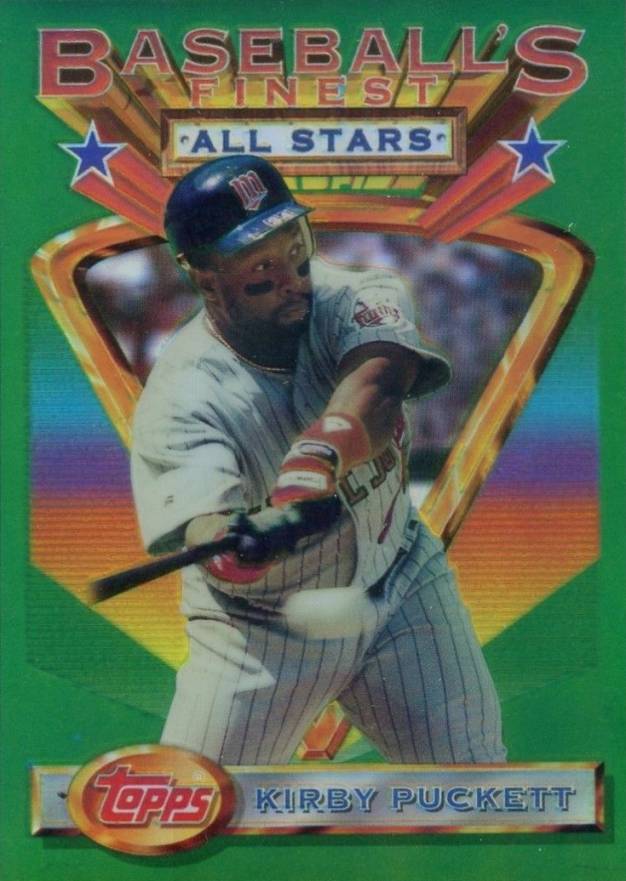 1993 Finest Kirby Puckett #112 Baseball Card