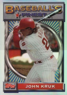 1993 Finest John Kruk #38 Baseball Card