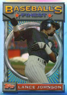 1993 Finest Lance Johnson #64 Baseball Card