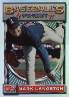 1993 Finest Mark Langston #82 Baseball Card