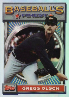 1993 Finest Gregg Olson #121 Baseball Card