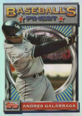 1993 Finest Andres Galarraga #130 Baseball Card