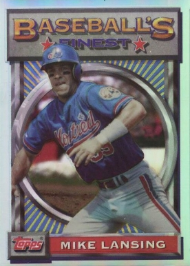 1993 Finest Mike Lansing #186 Baseball Card