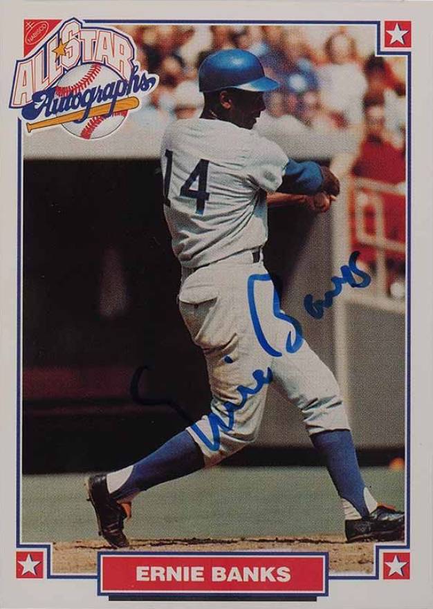 1993 Nabisco All-Star Autographs Ernie Banks #1 Baseball Card