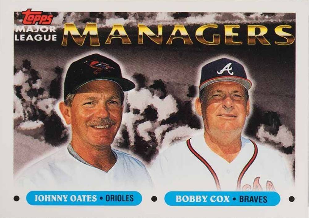 1993 Topps Bobby Cox/Johnny Oates #501 Baseball Card