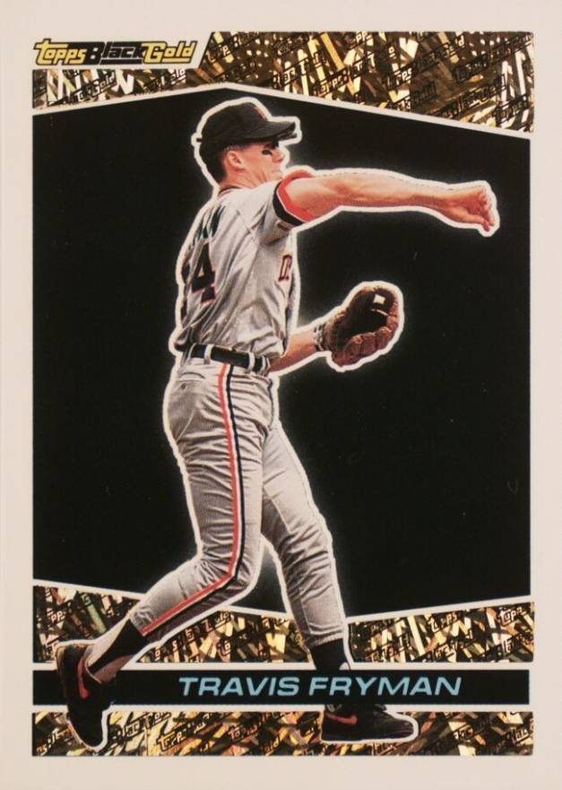 1993 Topps Black Gold Travis Fryman #31 Baseball Card