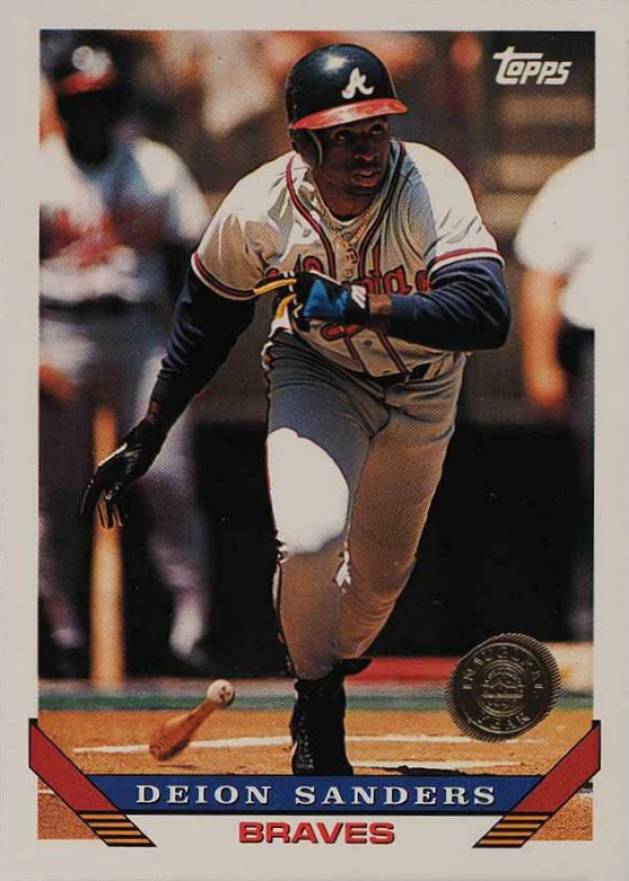 1993 Topps Deion Sanders #795 Baseball Card