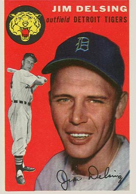 1954 Topps Jim Delsing #111 Baseball Card