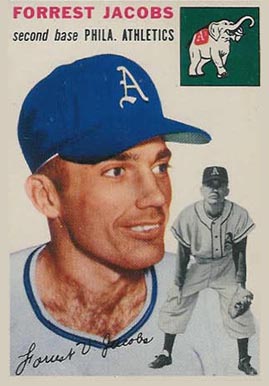 1954 Topps Forrest Jacobs #129 Baseball Card