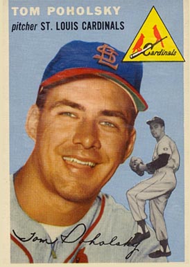 1954 Topps Tom Poholsky #142 Baseball Card